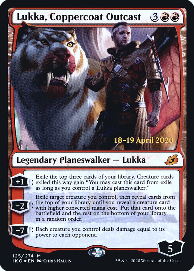 Lukka, Coppercoat Outcast  [Ikoria: Lair of Behemoths Prerelease Promos] | Gaming Infinity