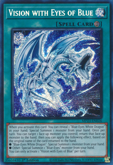 Vision with Eyes of Blue [MP23-EN026] Prismatic Secret Rare | Gaming Infinity