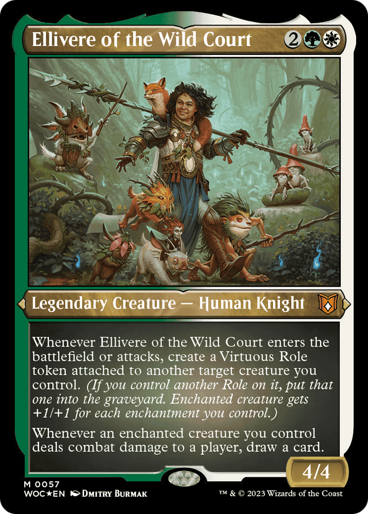 Ellivere of the Wild Court (Display Commander) [Wilds of Eldraine Commander] | Gaming Infinity