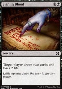 Sign in Blood [Modern Masters 2015] | Gaming Infinity