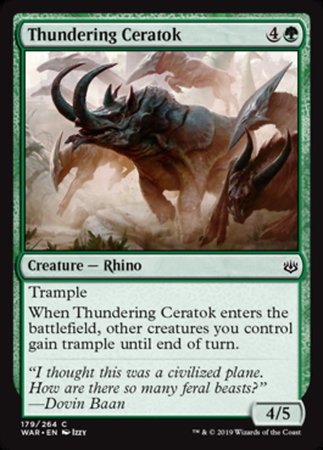 Thundering Ceratok [War of the Spark] | Gaming Infinity