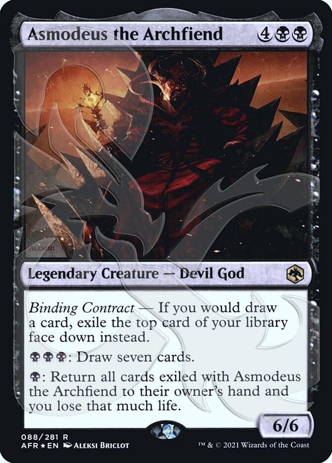 Asmodeus the Archfiend (Ampersand Promo) [Dungeons & Dragons: Adventures in the Forgotten Realms Promos] | Gaming Infinity