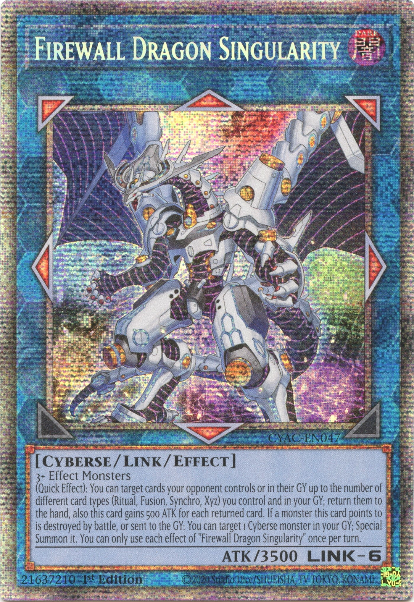 Firewall Dragon Singularity [CYAC-EN047] Starlight Rare | Gaming Infinity