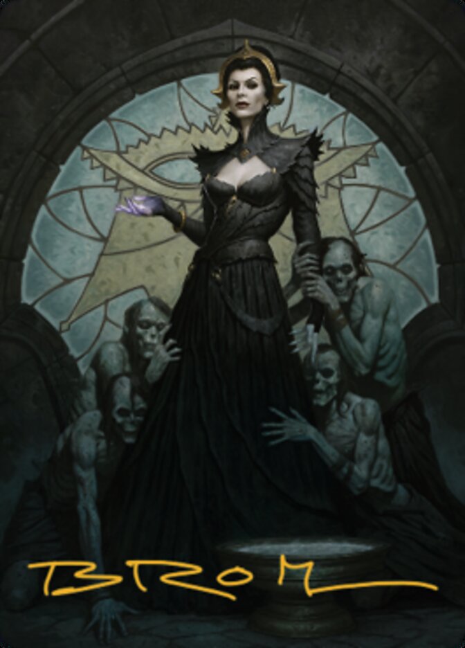 Liliana of the Veil Art Card (Gold-Stamped Signature) [Dominaria United Art Series] | Gaming Infinity