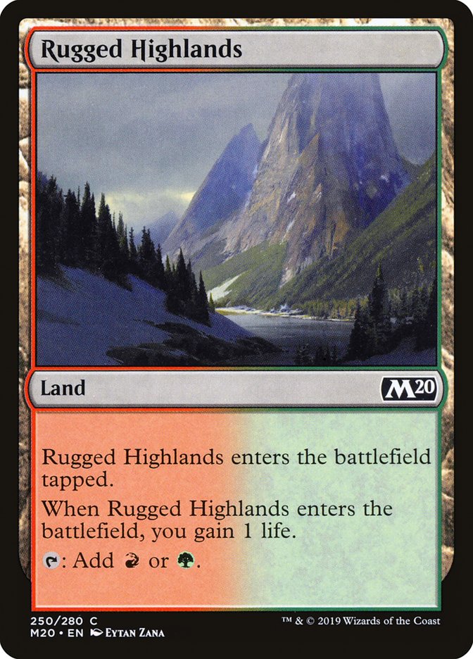 Rugged Highlands [Core Set 2020] | Gaming Infinity