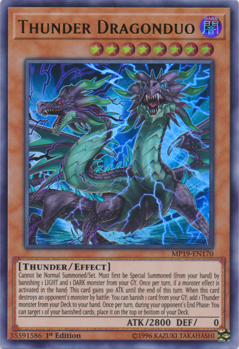 Thunder Dragonduo [MP19-EN170] Ultra Rare | Gaming Infinity