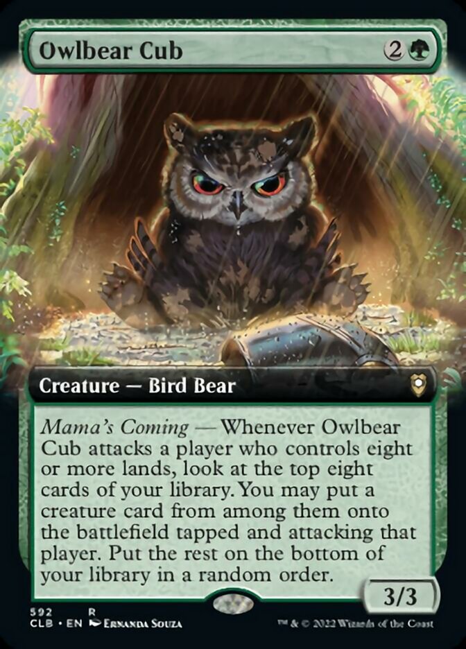 Owlbear Cub (Extended Art) [Commander Legends: Battle for Baldur's Gate] | Gaming Infinity