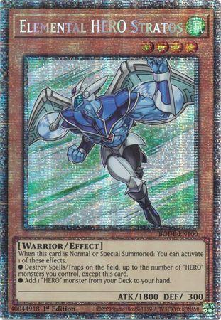 Elemental HERO Stratos [BODE-EN100] Starlight Rare | Gaming Infinity