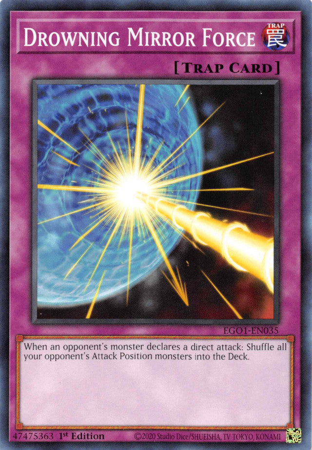 Drowning Mirror Force [EGO1-EN035] Common | Gaming Infinity
