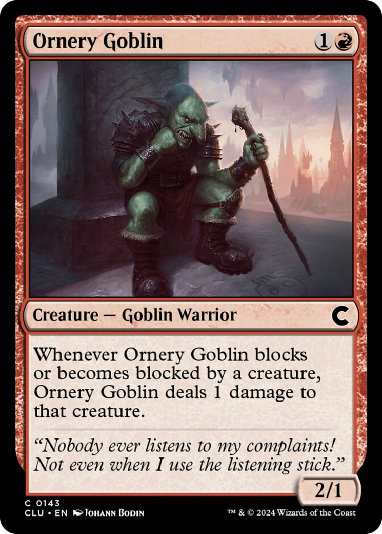 Ornery Goblin [Ravnica: Clue Edition] | Gaming Infinity