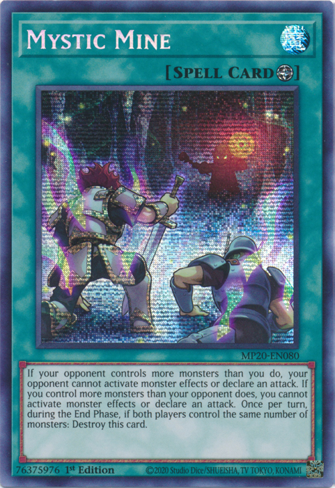 Mystic Mine [MP20-EN080] Prismatic Secret Rare | Gaming Infinity