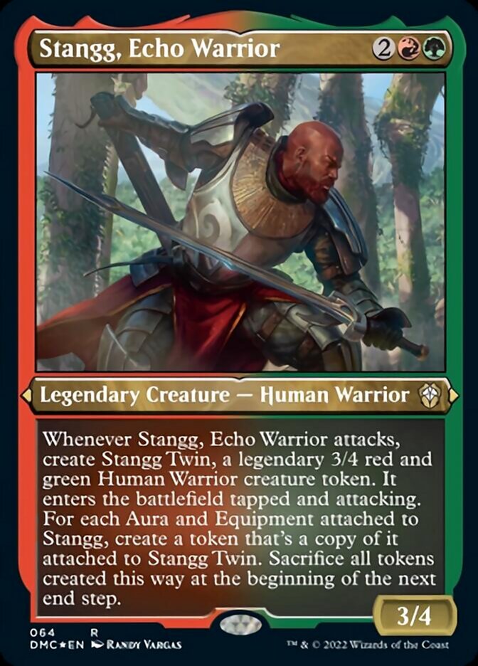 Stangg, Echo Warrior (Foil Etched) [Dominaria United Commander] | Gaming Infinity