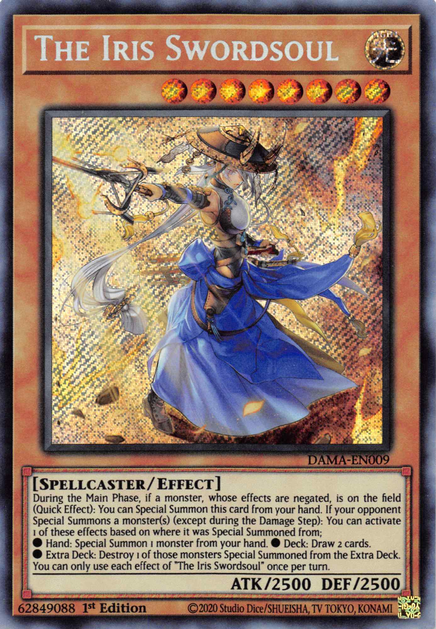 The Iris Swordsoul [DAMA-EN009] Secret Rare | Gaming Infinity