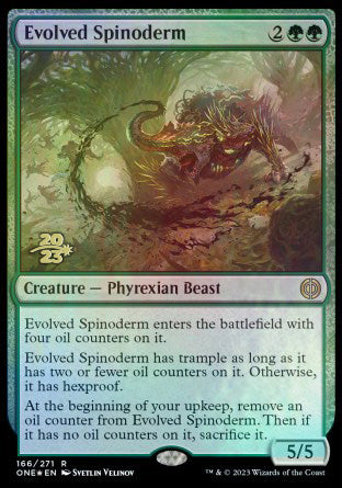 Evolved Spinoderm [Phyrexia: All Will Be One Prerelease Promos] | Gaming Infinity