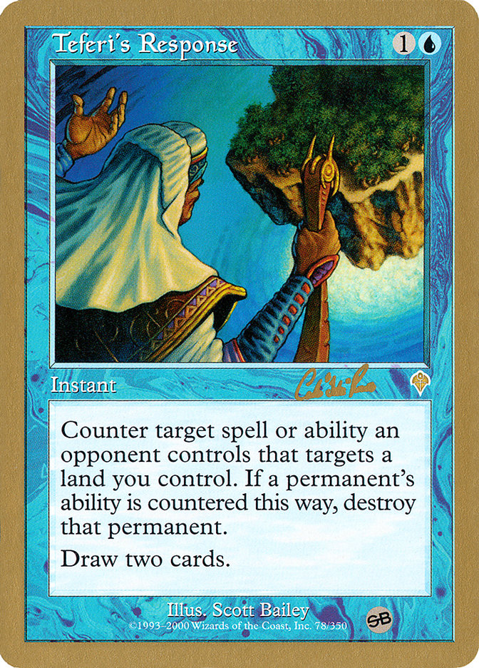 Teferi's Response (Carlos Romao) (SB) [World Championship Decks 2002] | Gaming Infinity