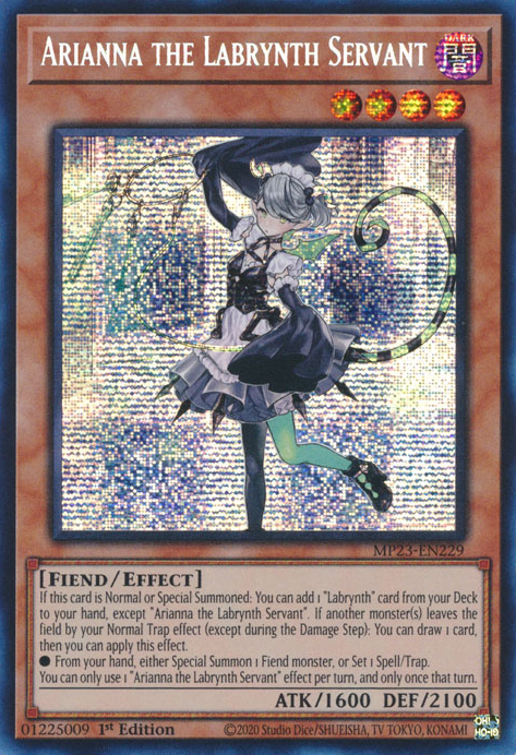 Arianna the Labrynth Servant [MP23-EN229] Prismatic Secret Rare | Gaming Infinity