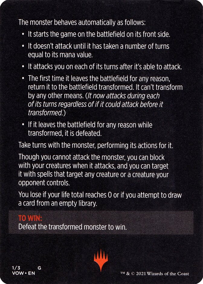 Monster of The Week (Magic Minigame) [Innistrad: Crimson Vow Minigame] | Gaming Infinity