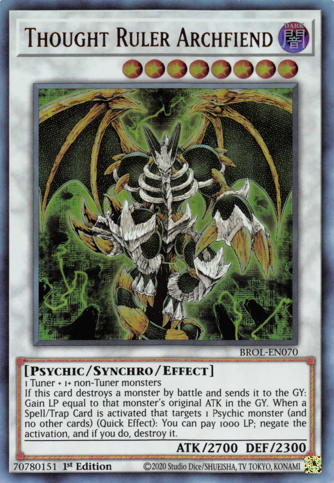 Thought Ruler Archfiend [BROL-EN070] Ultra Rare | Gaming Infinity