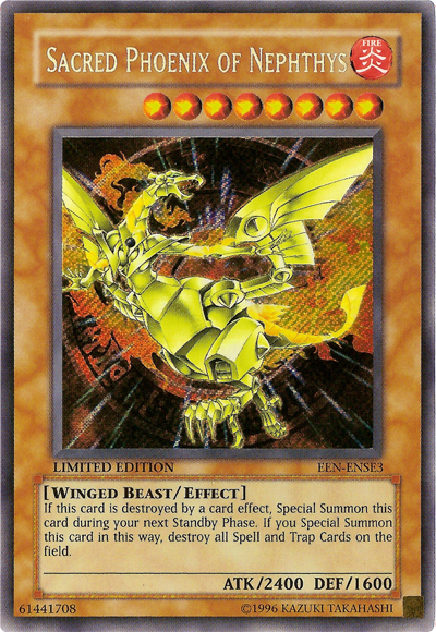 Sacred Phoenix of Nephthys [EEN-ENSE3] Secret Rare | Gaming Infinity