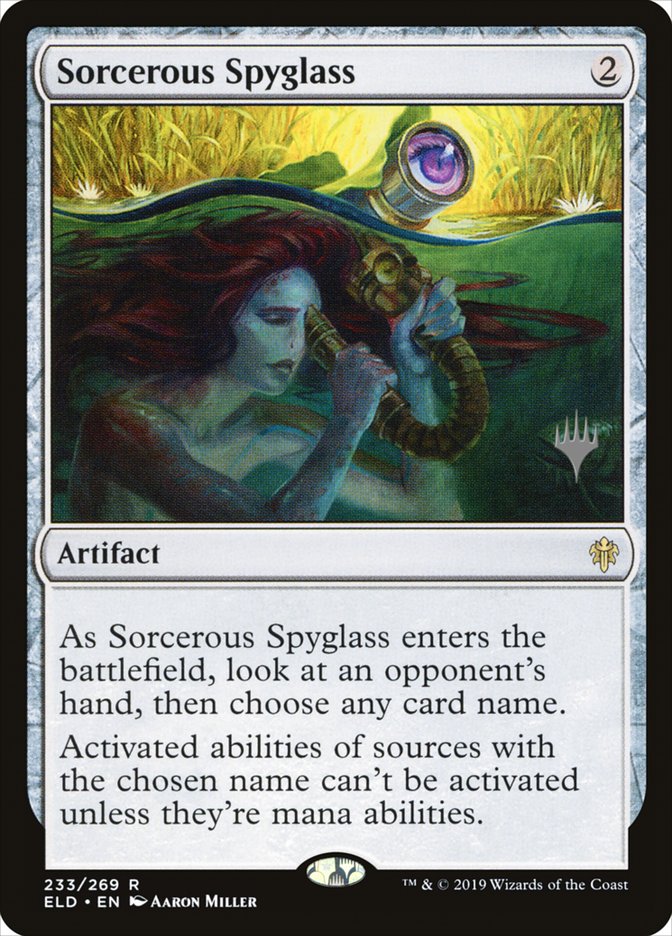 Sorcerous Spyglass (Promo Pack) [Throne of Eldraine Promos] | Gaming Infinity