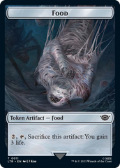 Food // Wraith Double-Sided Token [The Lord of the Rings: Tales of Middle-Earth Commander Tokens] | Gaming Infinity