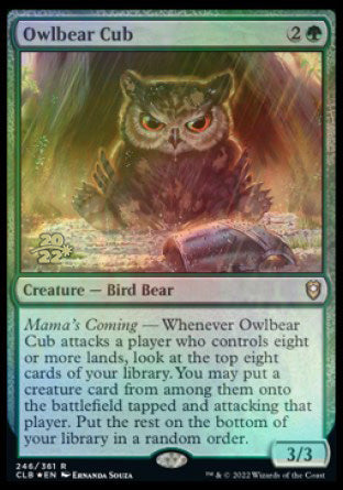 Owlbear Cub [Commander Legends: Battle for Baldur's Gate Prerelease Promos] | Gaming Infinity