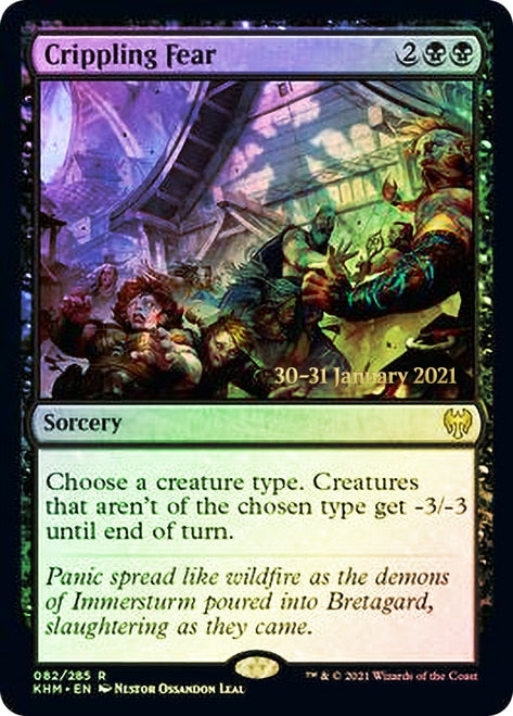 Crippling Fear  [Kaldheim Prerelease Promos] | Gaming Infinity