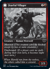 Fearful Villager // Fearsome Werewolf [Innistrad: Double Feature] | Gaming Infinity