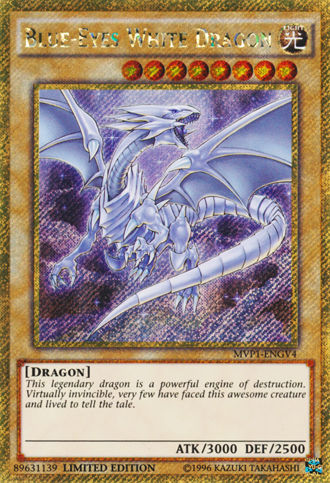 Blue-Eyes White Dragon [MVP1-ENGV4] Gold Secret Rare | Gaming Infinity