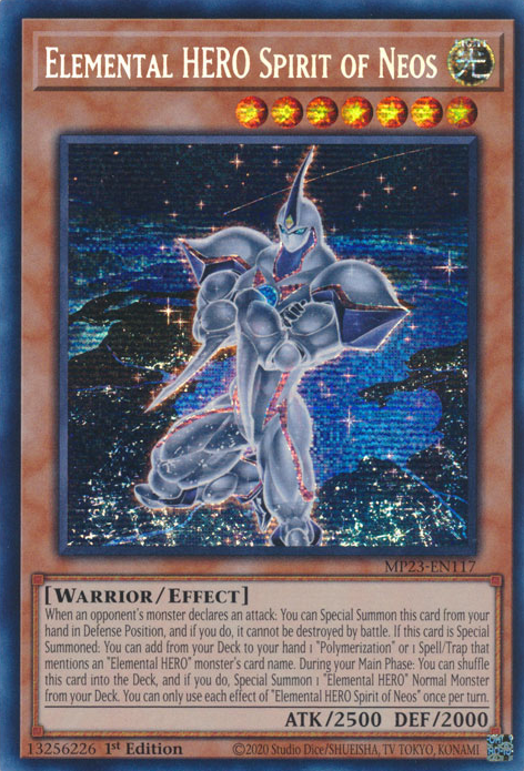 Elemental HERO Spirit of Neos [MP23-EN117] Prismatic Secret Rare | Gaming Infinity