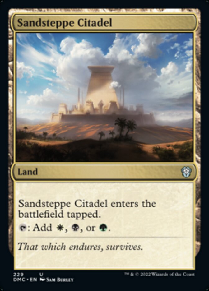 Sandsteppe Citadel [Dominaria United Commander] | Gaming Infinity