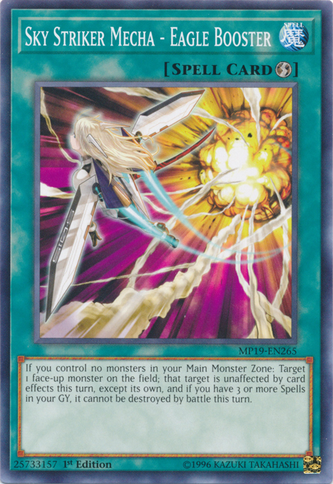 Sky Striker Mecha - Eagle Booster [MP19-EN265] Common | Gaming Infinity