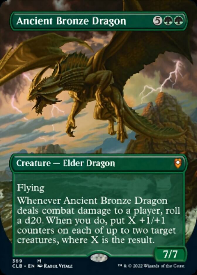 Ancient Bronze Dragon (Borderless Alternate Art) [Commander Legends: Battle for Baldur's Gate] | Gaming Infinity