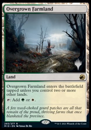 Overgrown Farmland (Promo Pack) [Innistrad: Midnight Hunt Promos] | Gaming Infinity