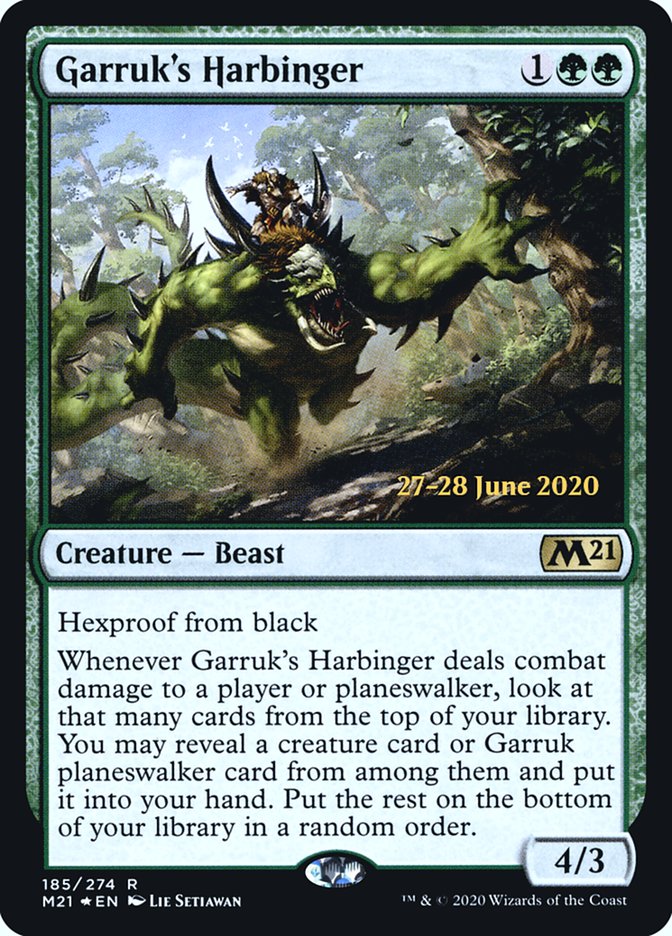 Garruk's Harbinger  [Core Set 2021 Prerelease Promos] | Gaming Infinity