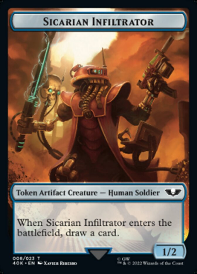 Soldier (003) // Sicarian Infiltrator Double-sided Token [Universes Beyond: Warhammer 40,000 Tokens] | Gaming Infinity