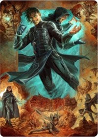 Jace, Mirror Mage 2 Art Card [Zendikar Rising Art Series] | Gaming Infinity