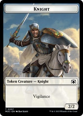 Knight (7) // Spirit (14) Double-Sided Token [March of the Machine Commander Tokens] | Gaming Infinity