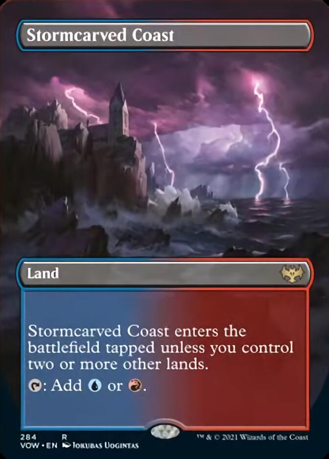Stormcarved Coast (Borderless) [Innistrad: Crimson Vow] | Gaming Infinity