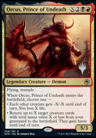 Orcus, Prince of Undeath (Promo Pack) [Dungeons & Dragons: Adventures in the Forgotten Realms Promos] | Gaming Infinity