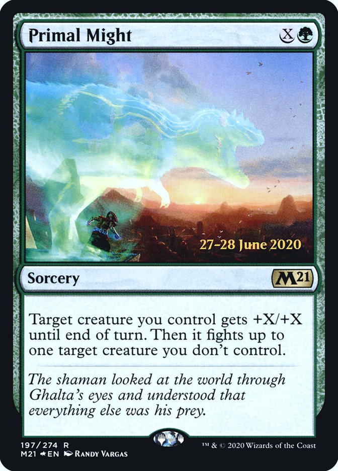 Primal Might  [Core Set 2021 Prerelease Promos] | Gaming Infinity