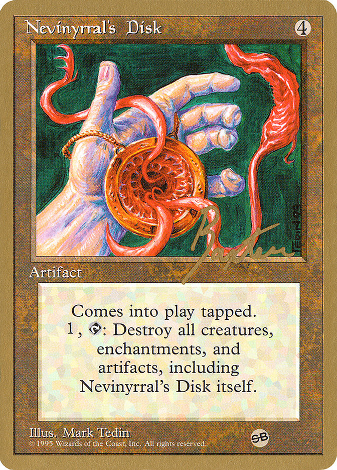 Nevinyrral's Disk (George Baxter) (SB) [Pro Tour Collector Set] | Gaming Infinity