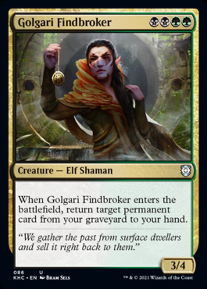 Golgari Findbroker [Kaldheim Commander] | Gaming Infinity