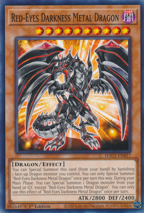 Red-Eyes Darkness Metal Dragon [HAC1-EN017] Common | Gaming Infinity