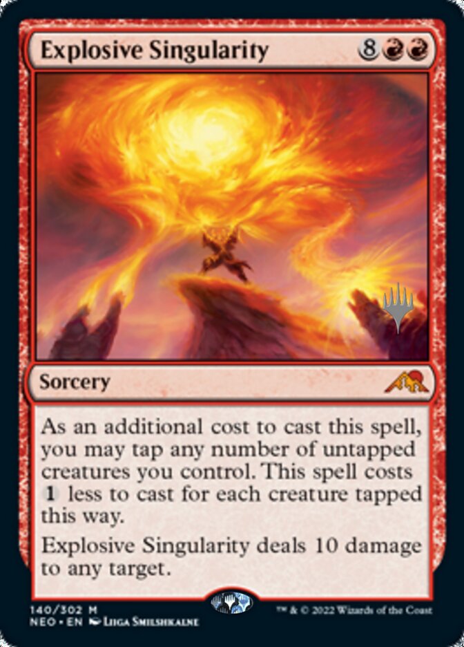 Explosive Singularity (Promo Pack) [Kamigawa: Neon Dynasty Promos] | Gaming Infinity