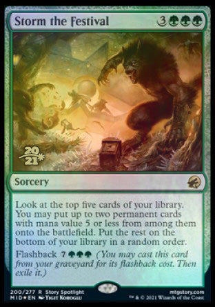 Storm the Festival [Innistrad: Midnight Hunt Prerelease Promos] | Gaming Infinity