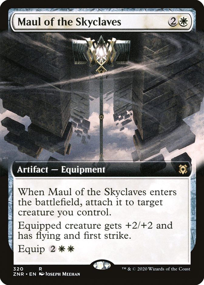 Maul of the Skyclaves (Extended Art) [Zendikar Rising] | Gaming Infinity