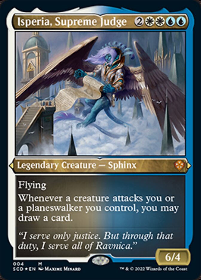 Isperia, Supreme Judge (Foil Etched) [Starter Commander Decks] | Gaming Infinity