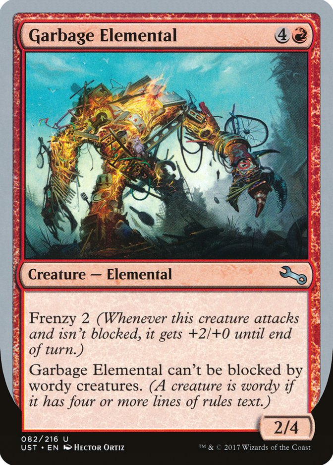 Garbage Elemental (2/4 Creature) [Unstable] | Gaming Infinity