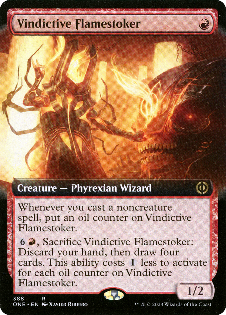 Vindictive Flamestoker (Extended Art) [Phyrexia: All Will Be One] | Gaming Infinity